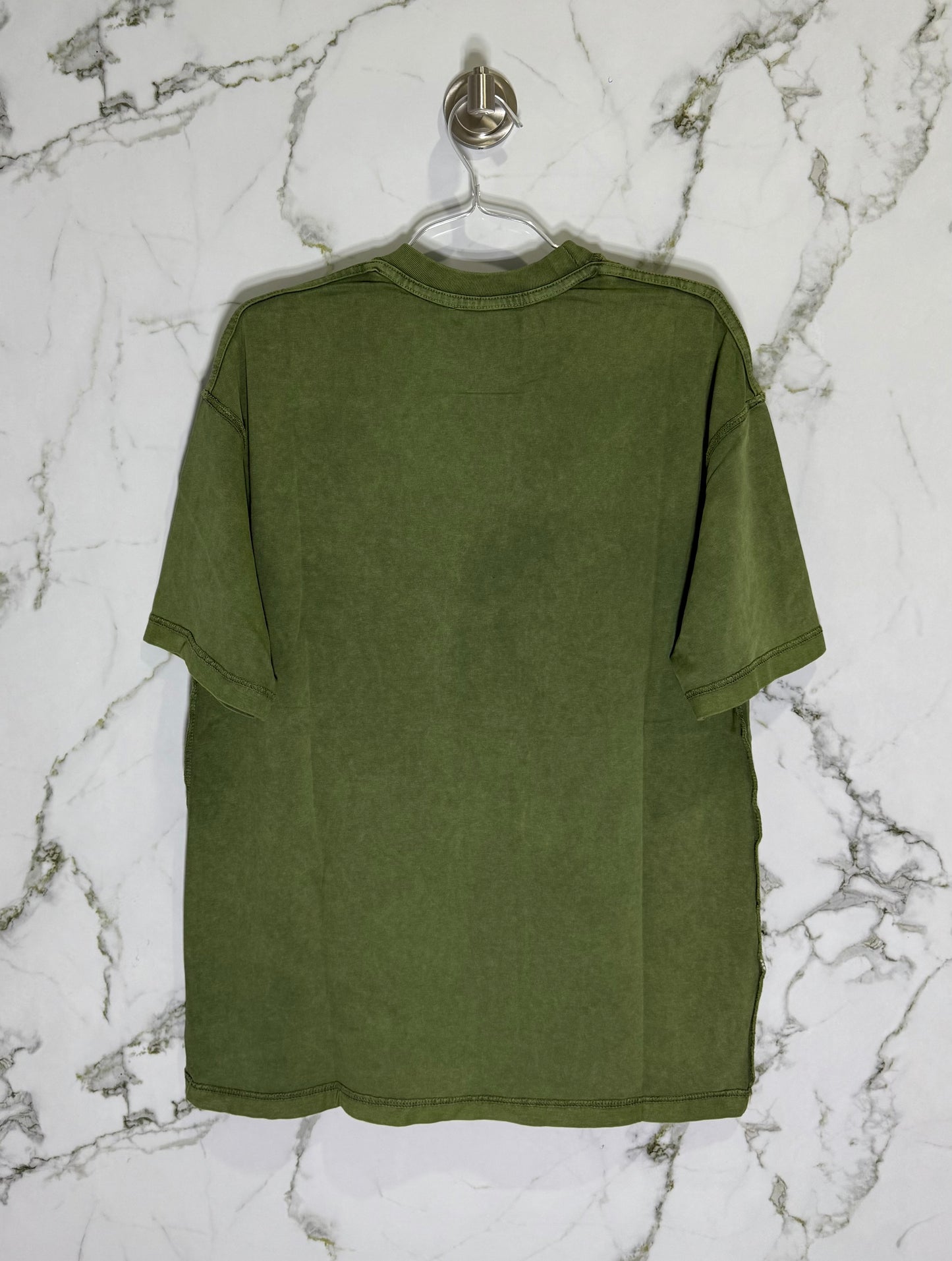 BALENCIAGA 100% Algodon Acid Wash Verde