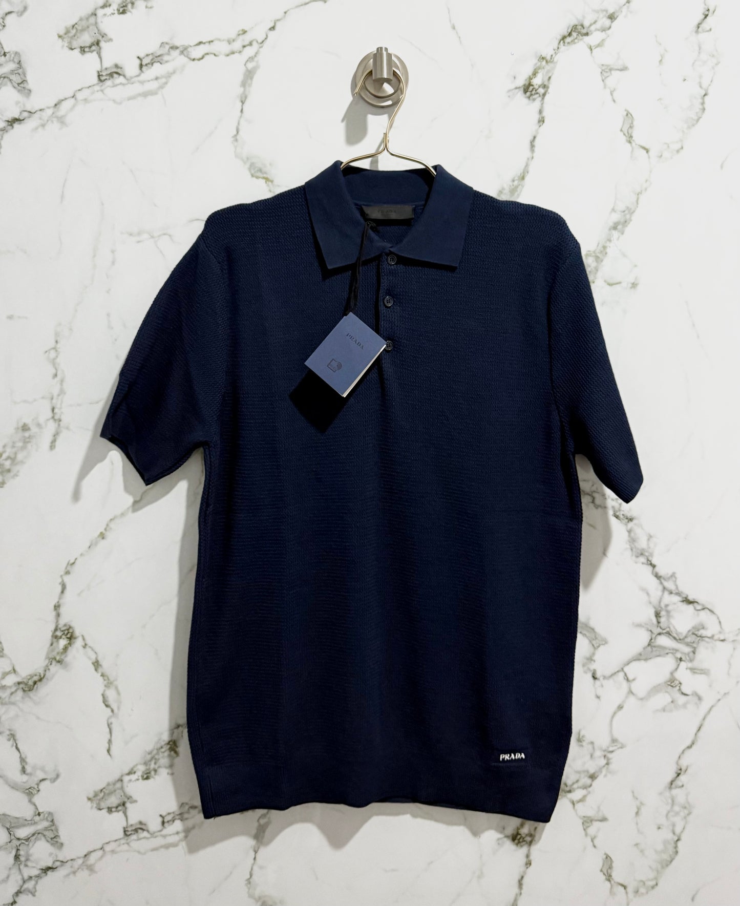 PRADA Polo Calidad Alta Azul