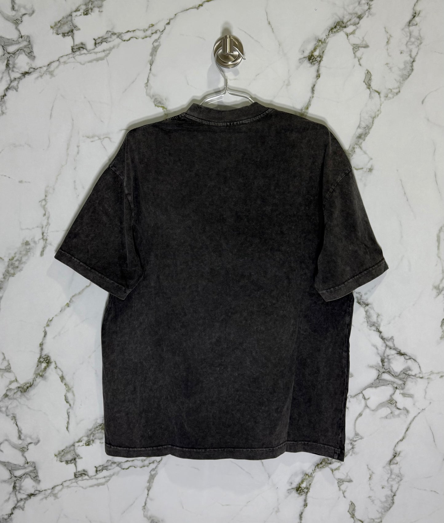 BALENCIAGA 100% Algodon Acid Wash Negro