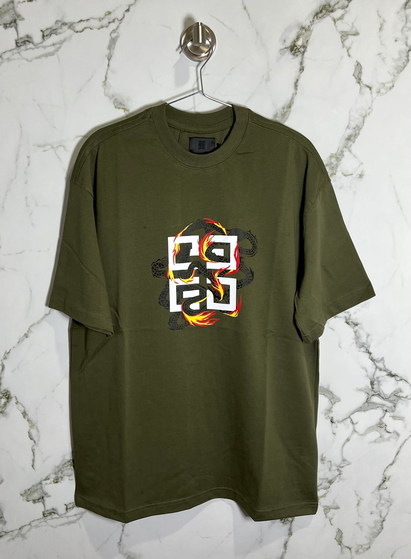 GIVENCHY 100% Algodon Verde Militar