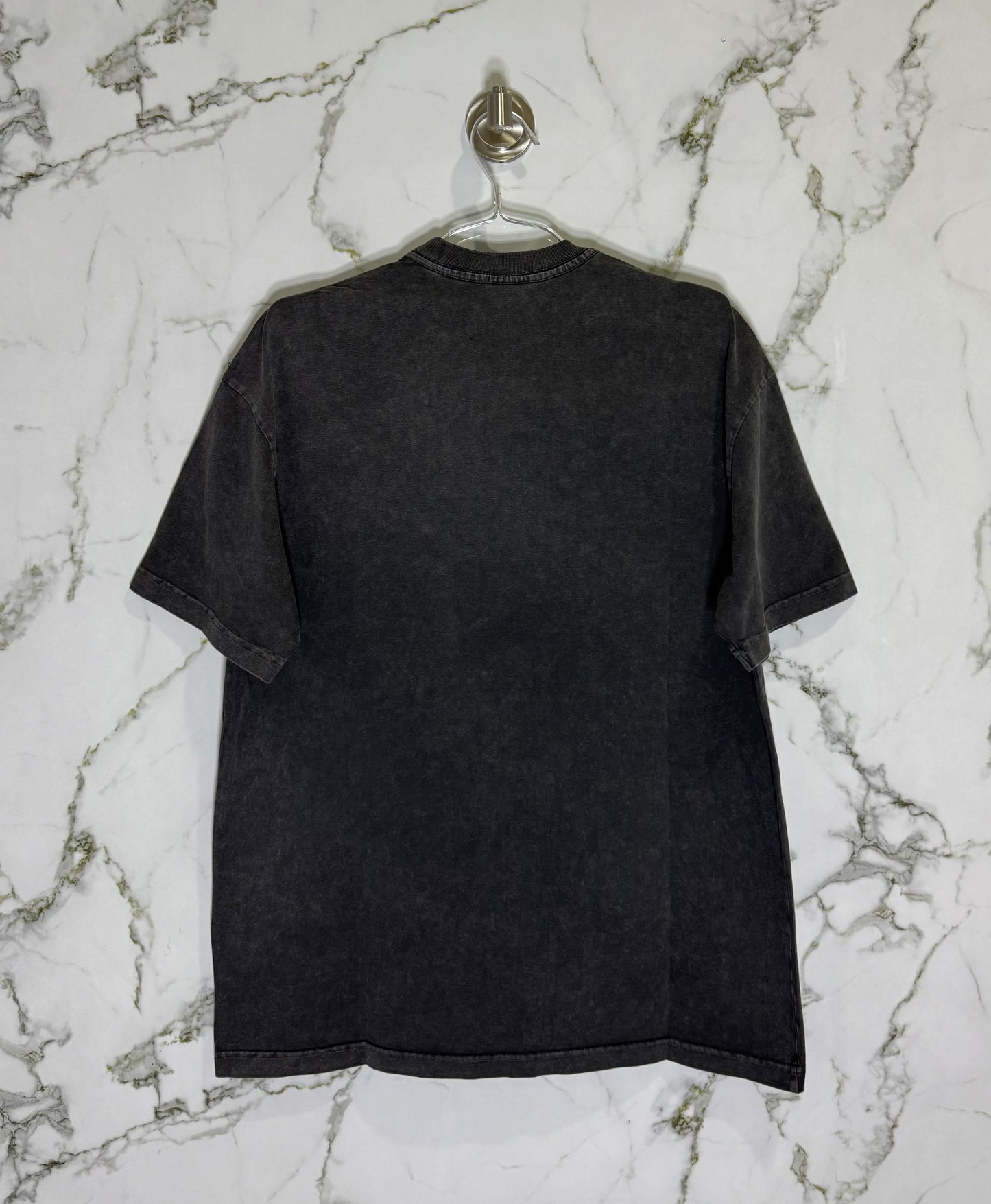 BALENCIAGA 100% Algodon Acid Wash Negro