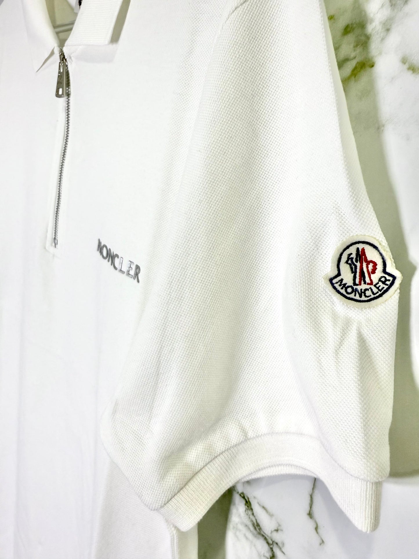 MONCLER Tipo Polo Algodon Blanco