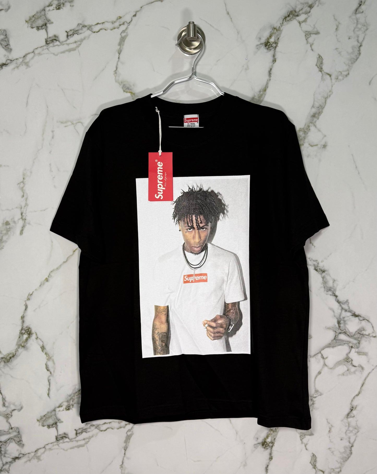 Supreme 100% Algodon Negro