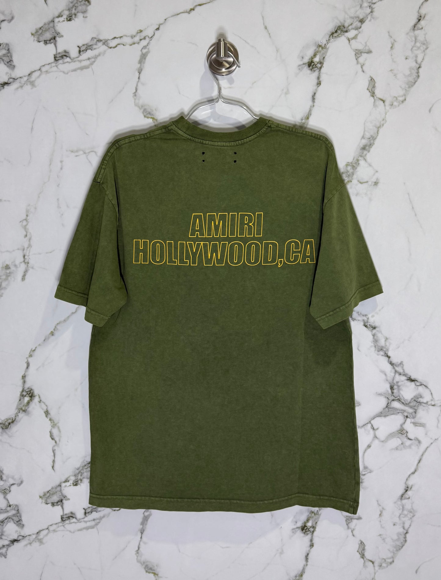 AMIRI 100% Algodon Acid Wash Verde