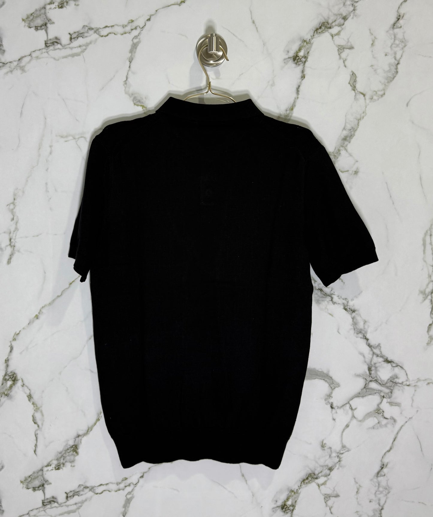 HERMES Polo Calidad Alta Negro