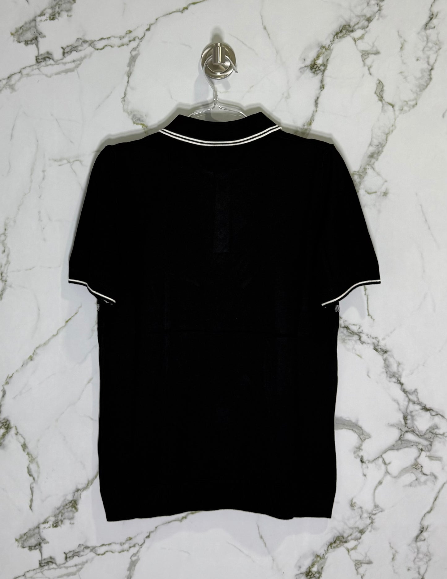 DIOR Tipo Polo Algodon Negro