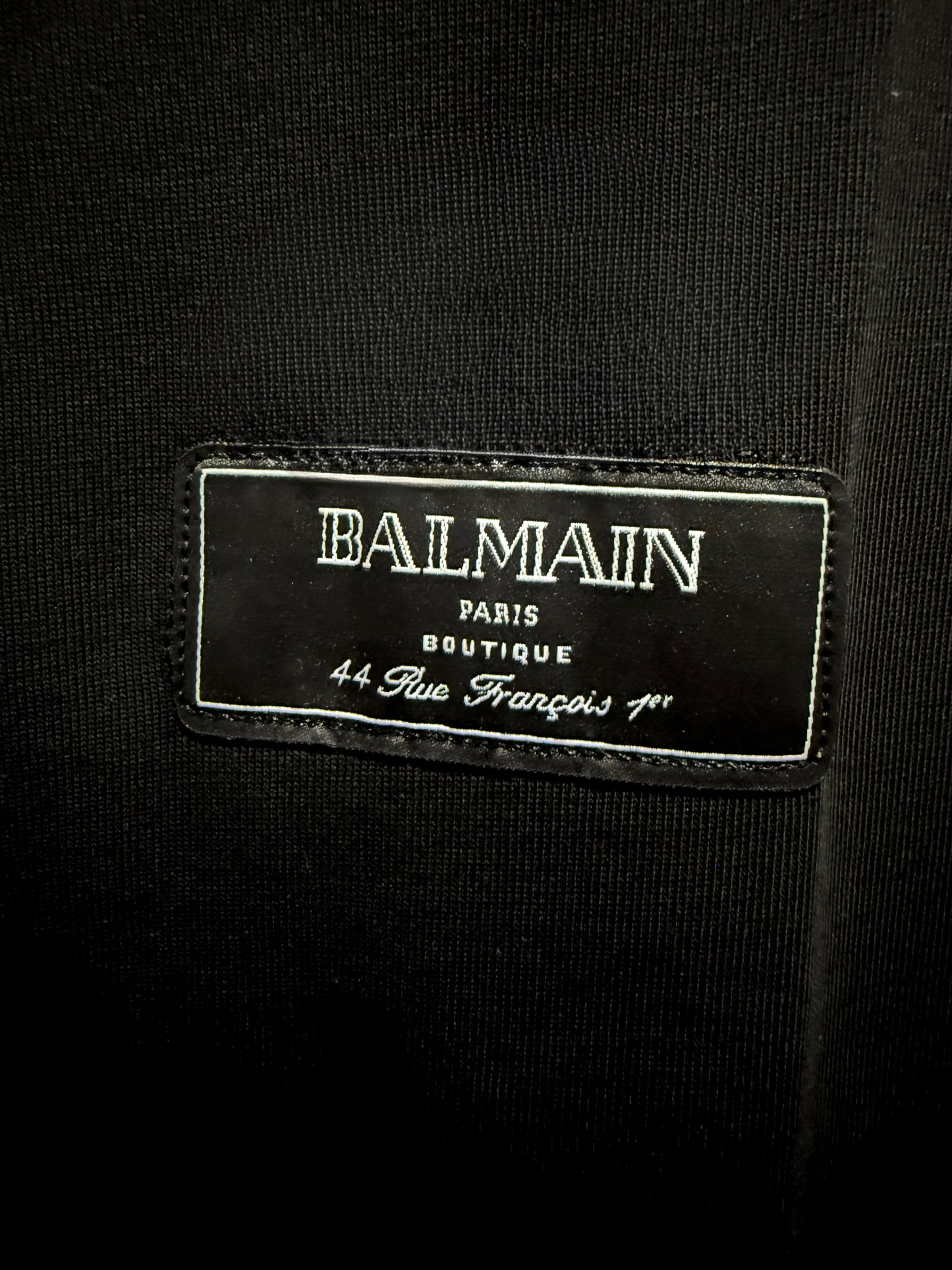 BALMAIN 100% Algodon Negro