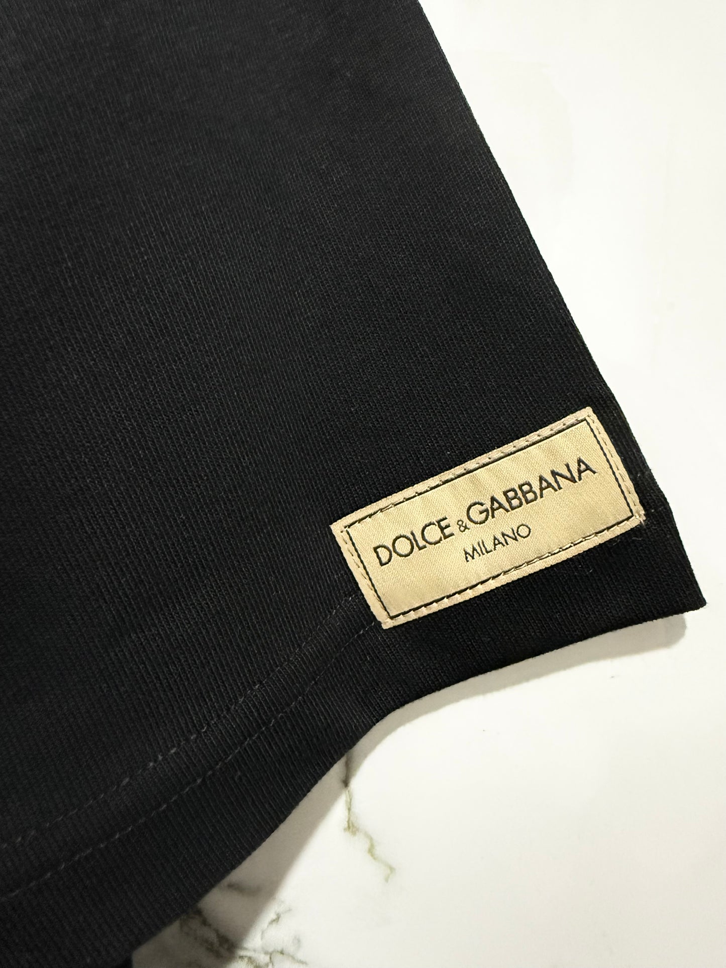 DOLCE&GABBANA 100% Algodon Negro