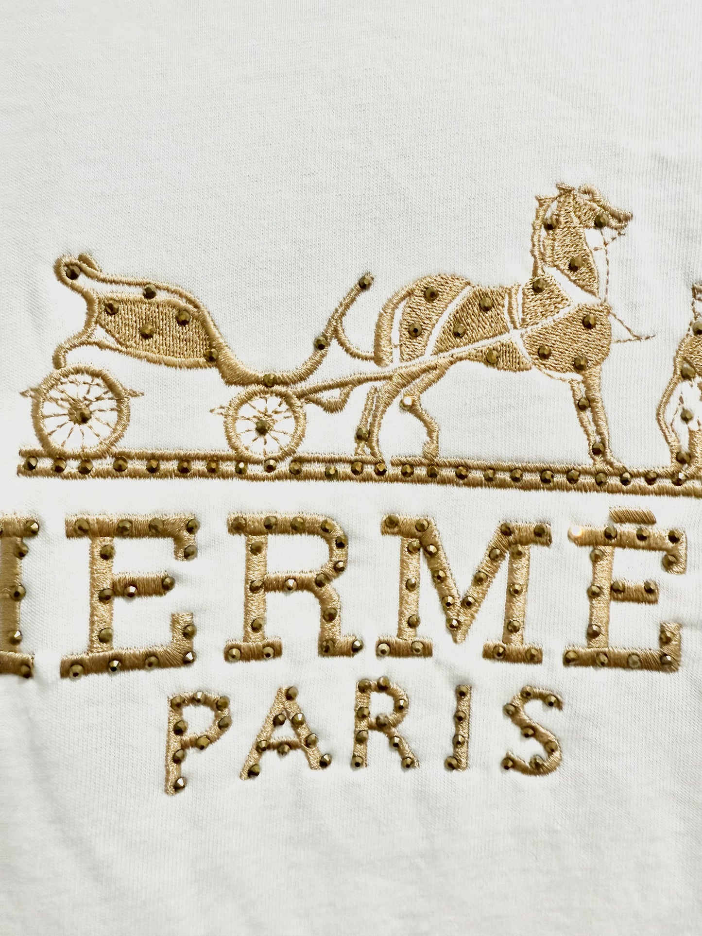 HERMES 100% Algodon Blanco