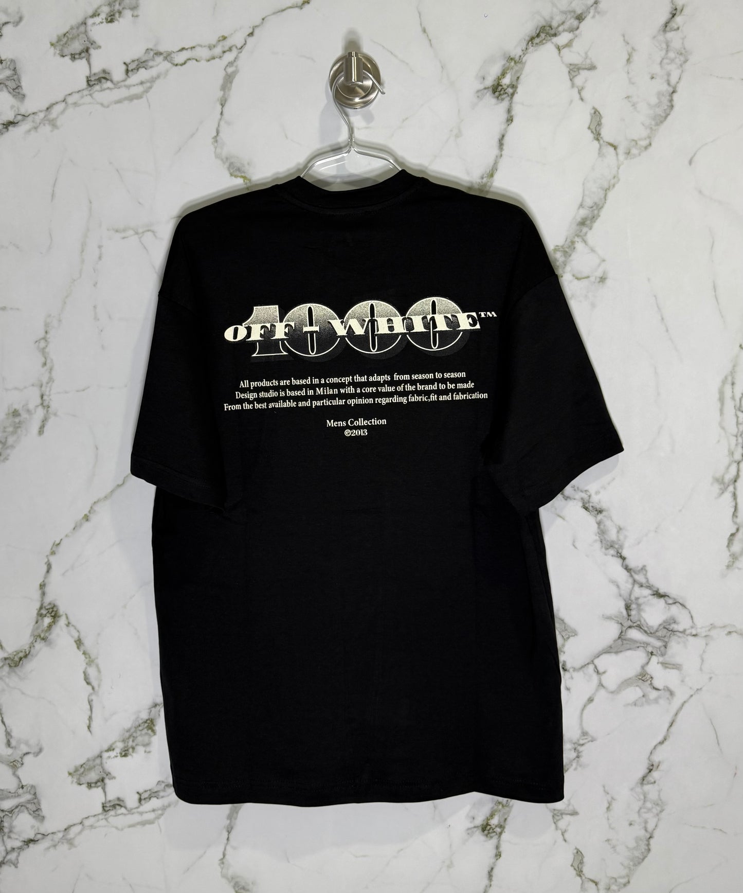 Off-White 100% Algodon Negro