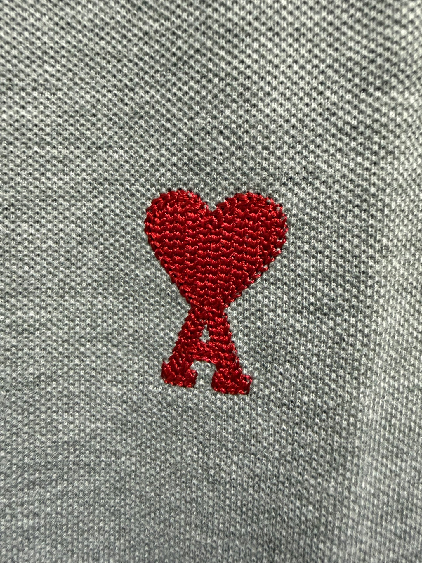 ami Tipo Polo Algodon Gris