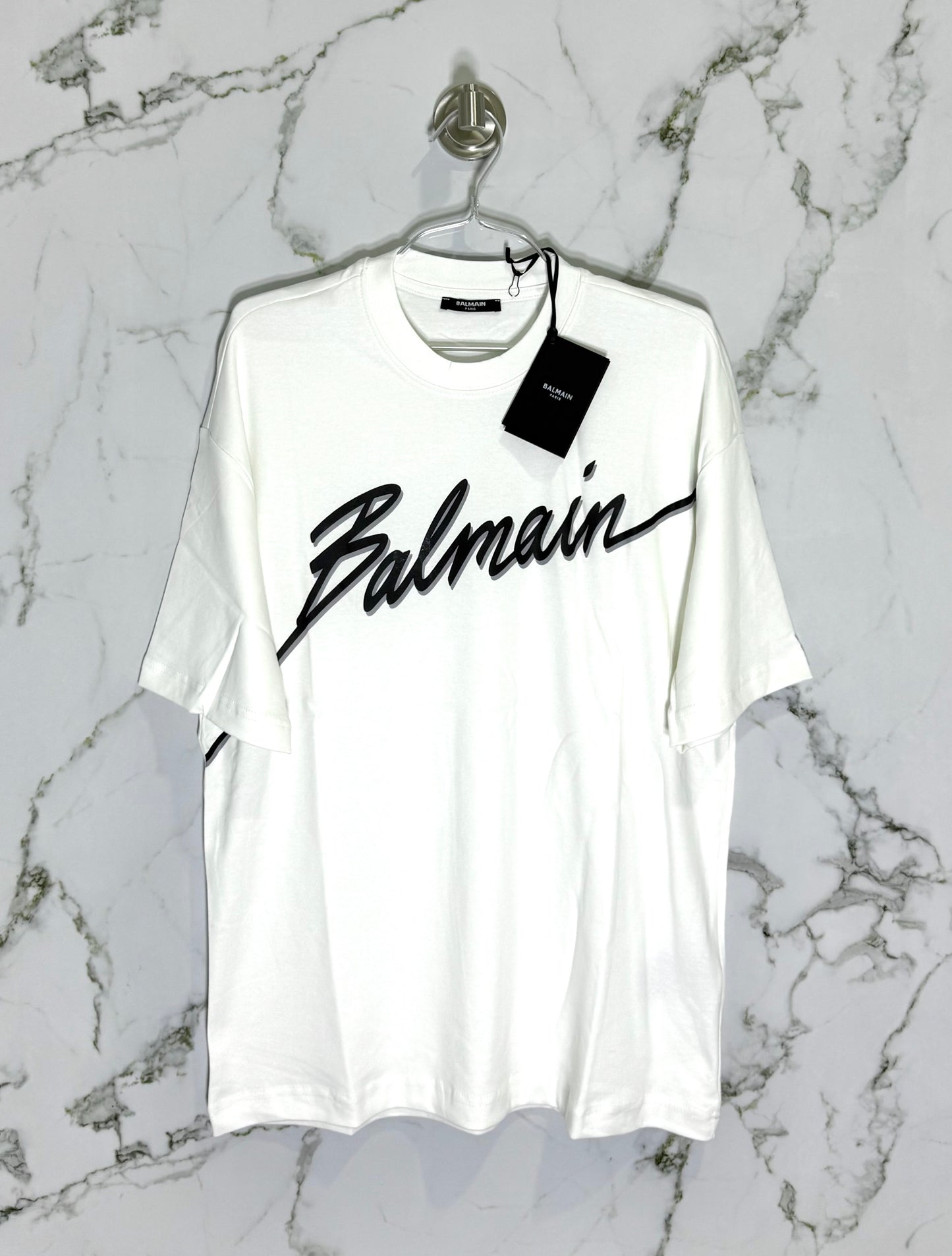 BALMAIN 100% Algodon Blanco