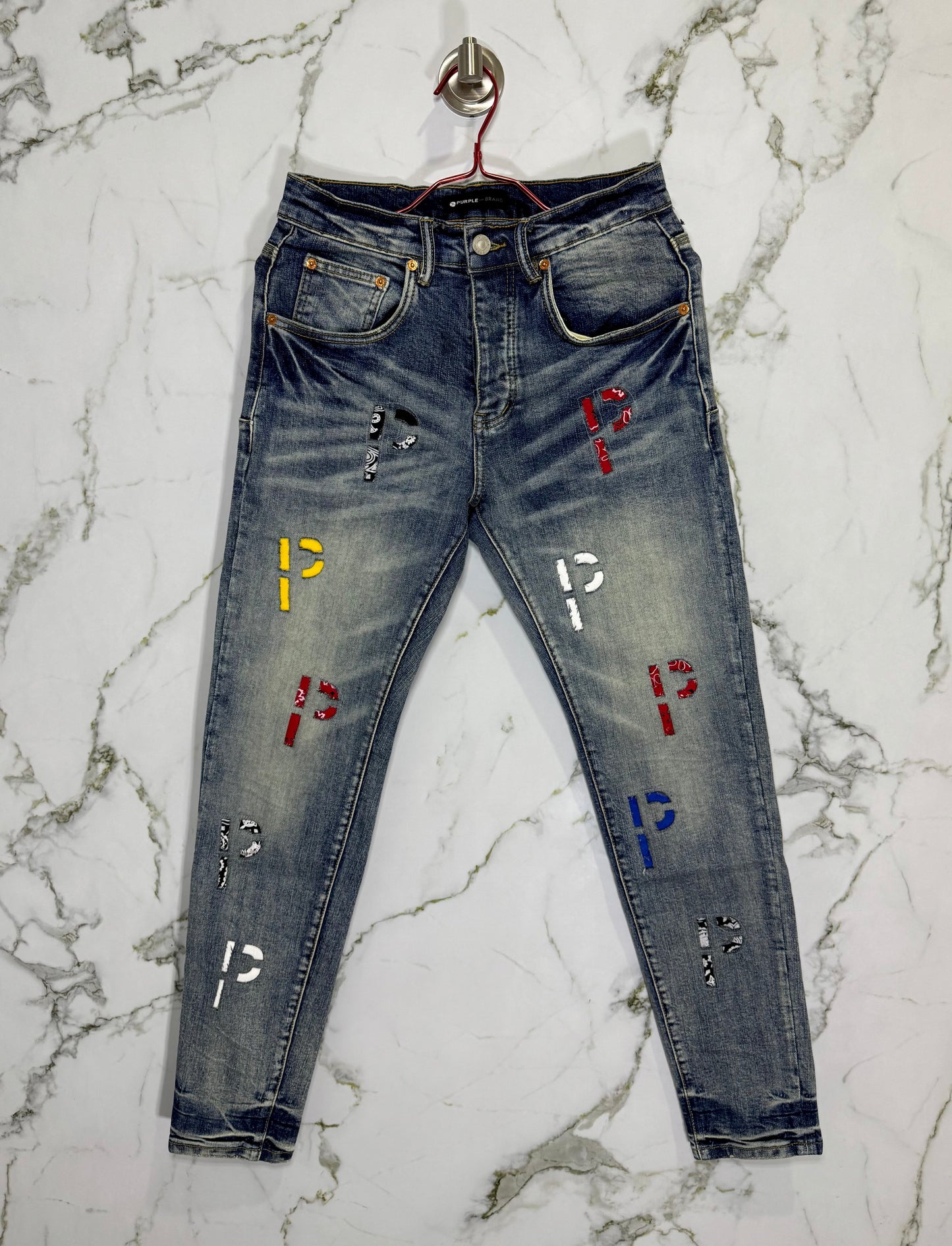 Pantalon Purple Brand Azul