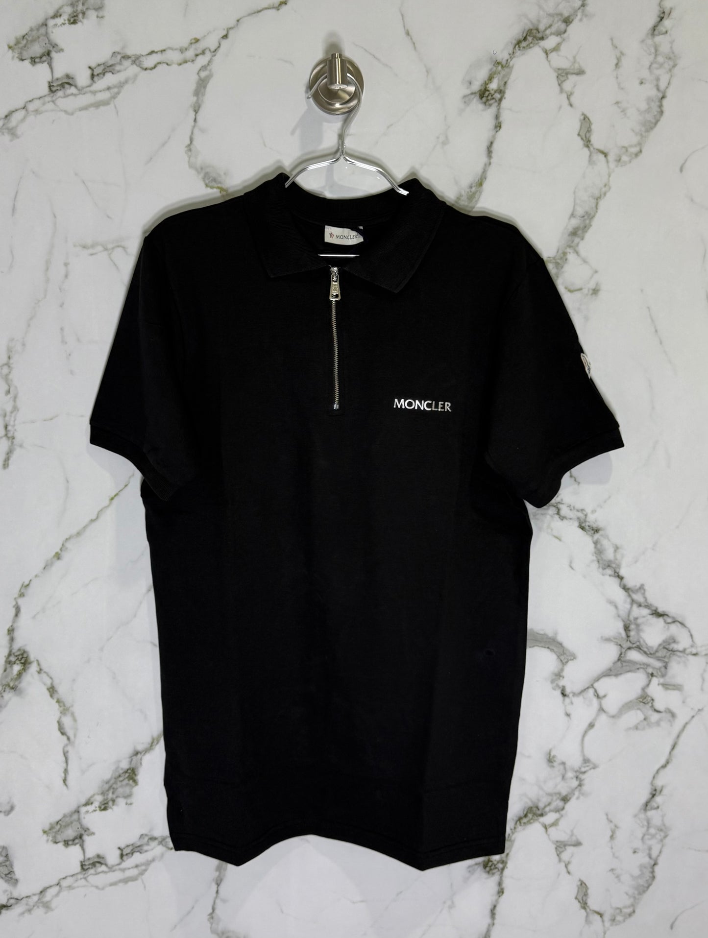 MONCLER Tipo Polo Algodon Negro