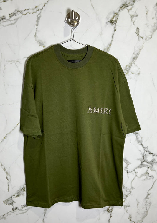 AMIRI 100% Algodon Verde Militar