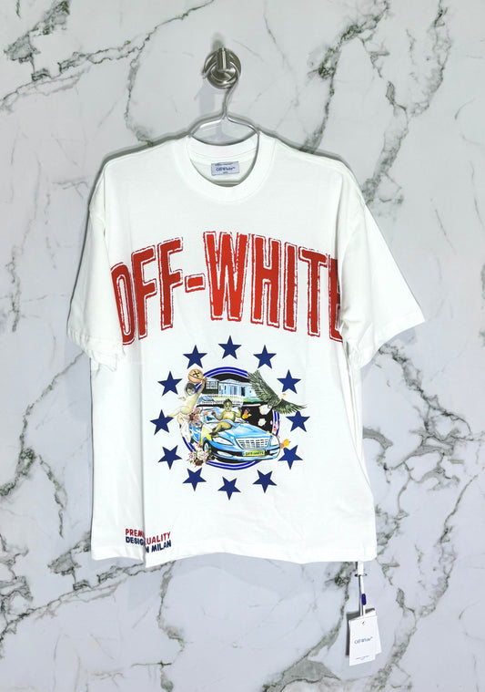 Off-White 100% Algodon Blanco