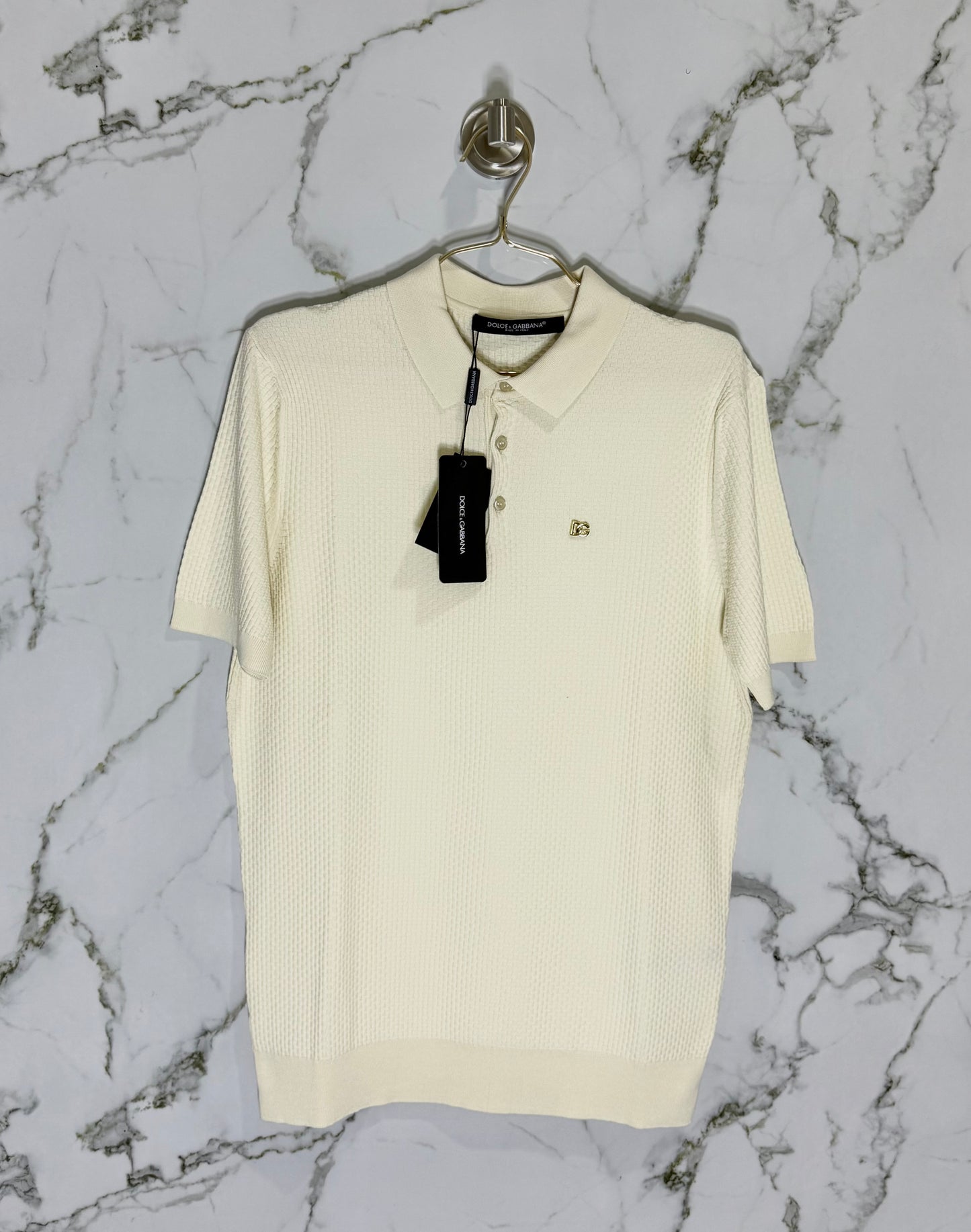 DOLCE&GABBANA Polo Calidad Alta Beige