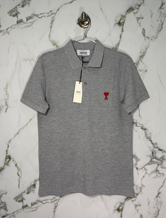 ami Tipo Polo Algodon Gris