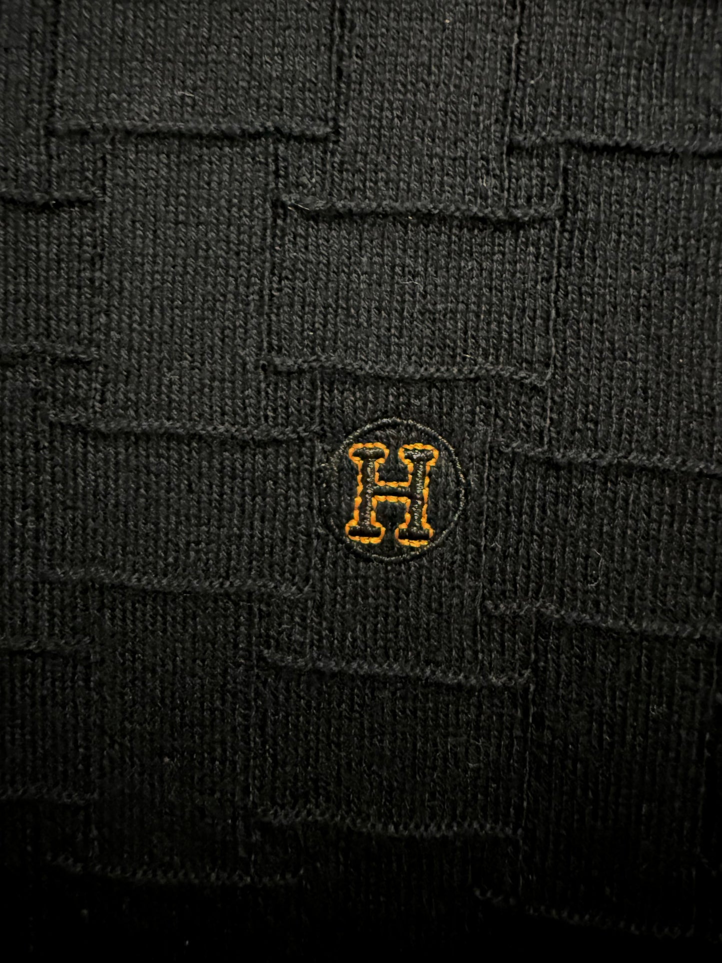 HERMES Polo Calidad Alta Negro