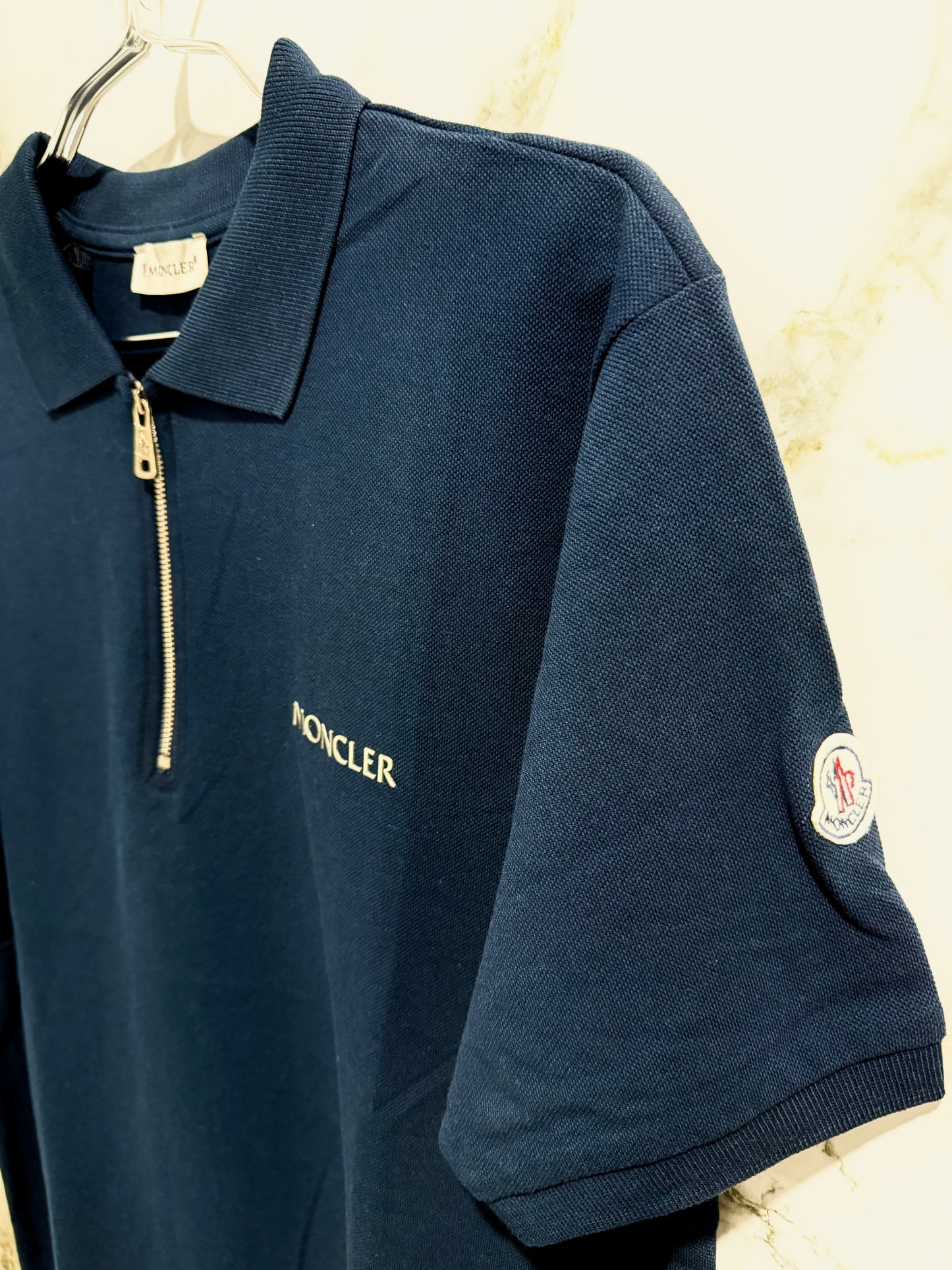 MONCLER Tipo Polo Algodon Azul