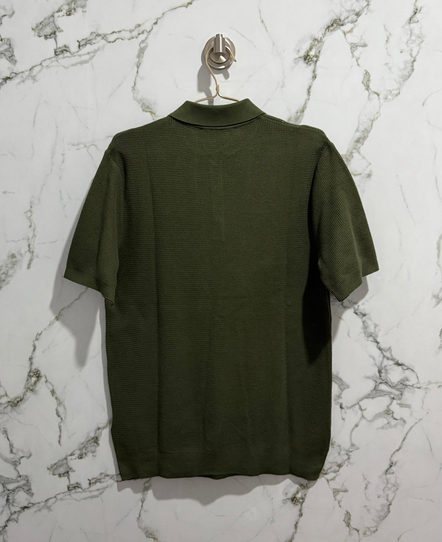 PRADA Polo Calidad Alta Verde Militar