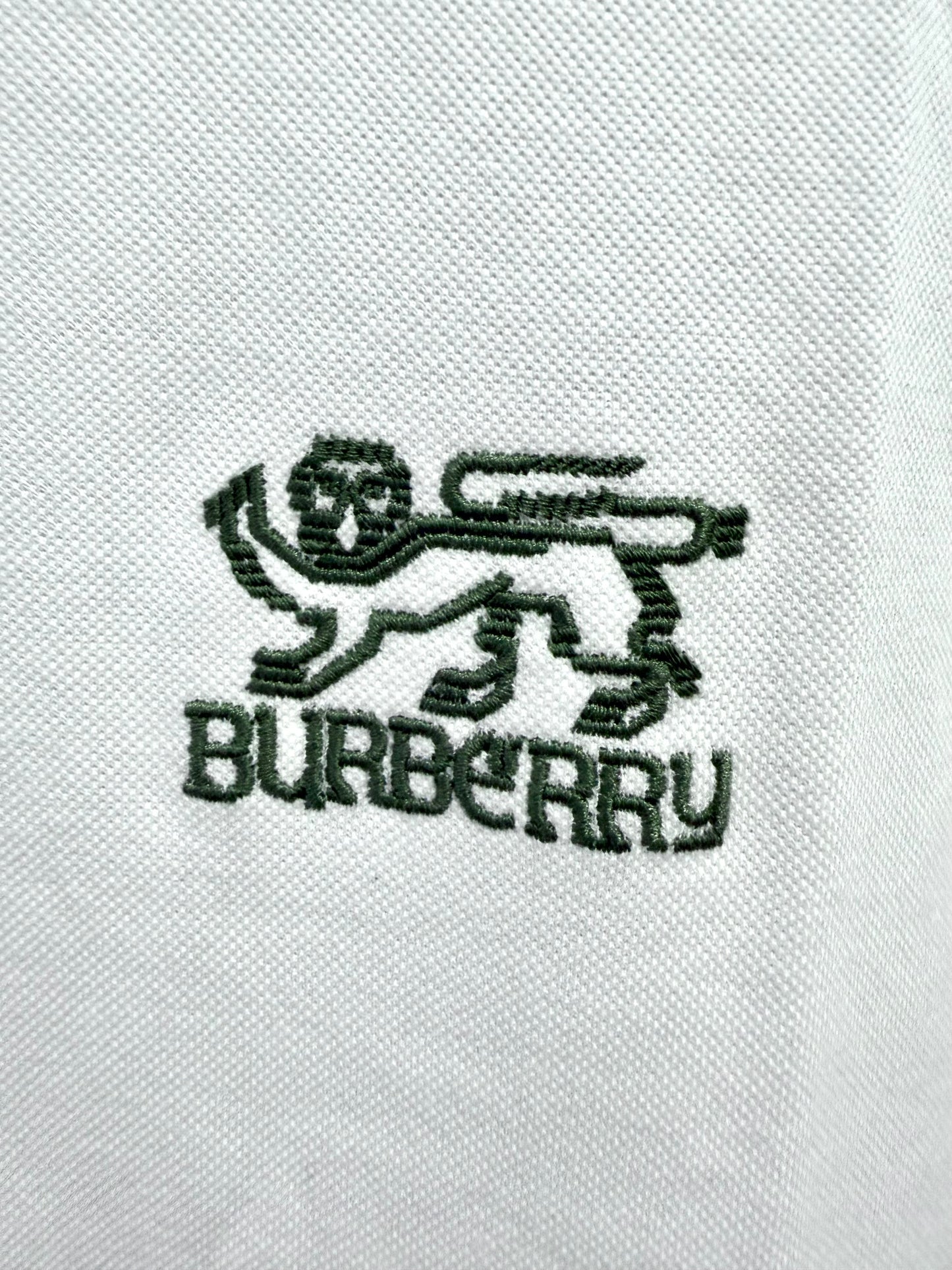 Burberry Tipo Polo Algodon Blanco