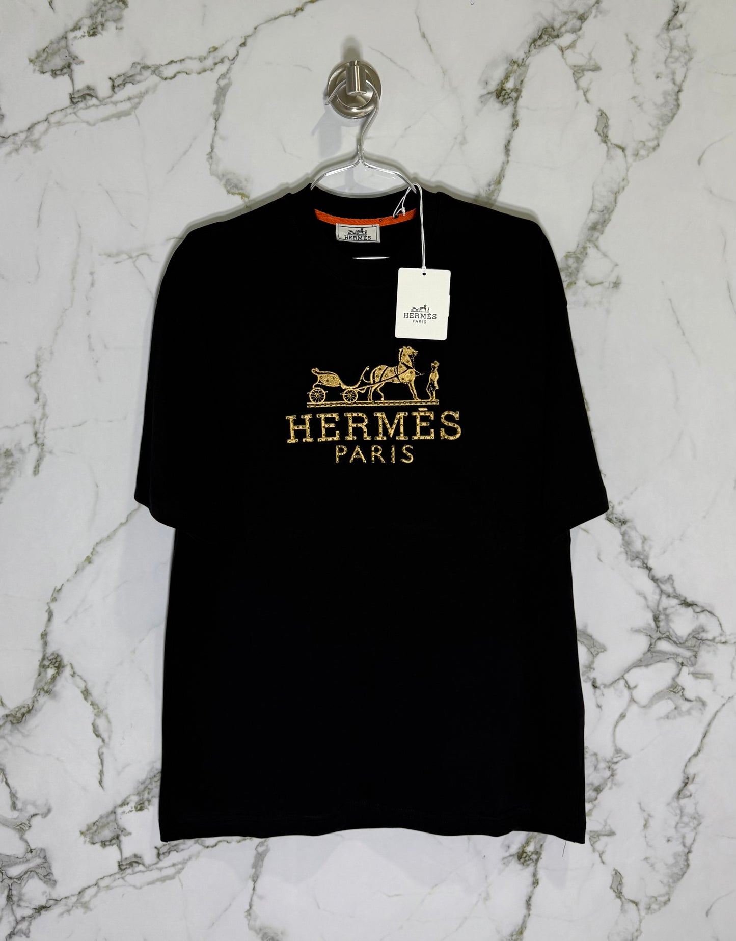 HERMES 100% Algodon Negro