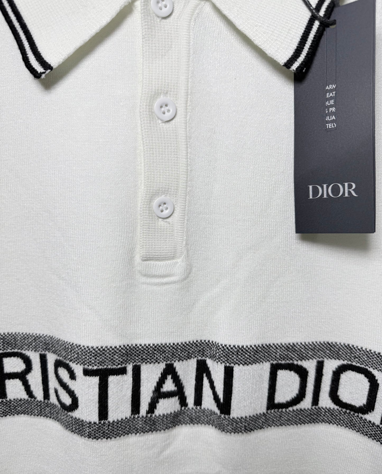 DIOR Tipo Polo Algodon Blanco