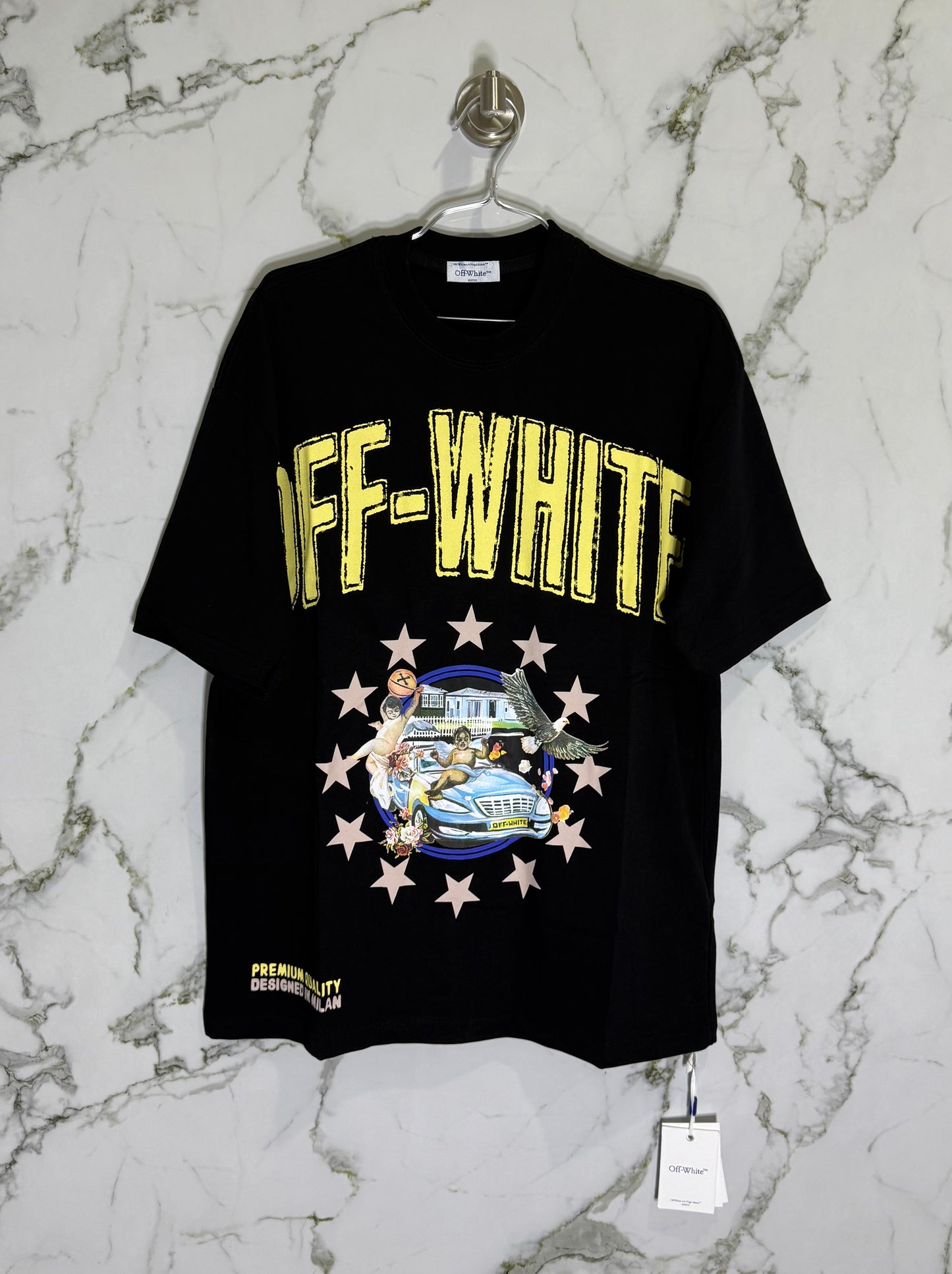 Off-White 100% Algodon Negro