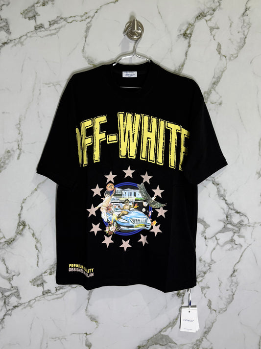 Off-White 100% Algodon Negro