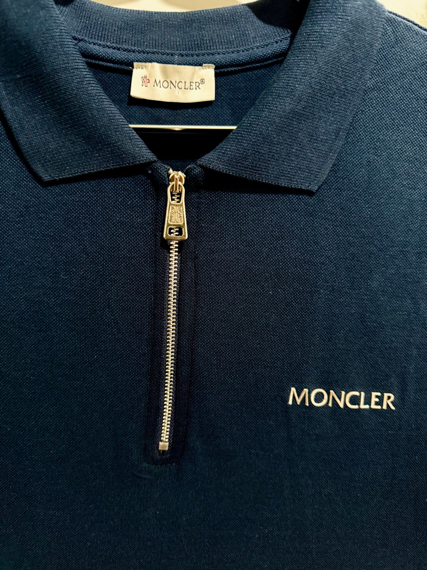 MONCLER Tipo Polo Algodon Azul