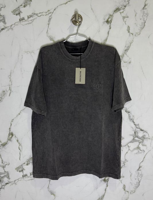 BALENCIAGA 100% Algodon Acid Wash Negro