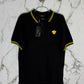 VERSACE Tipo Polo Algodon Negro