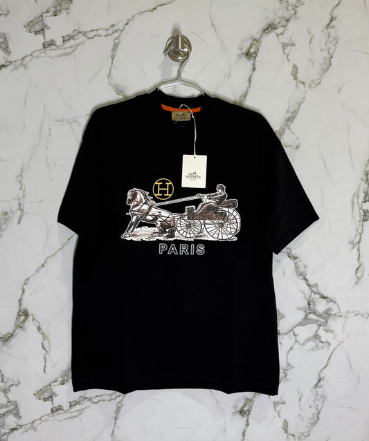 HERMES 100% Algodon Negro