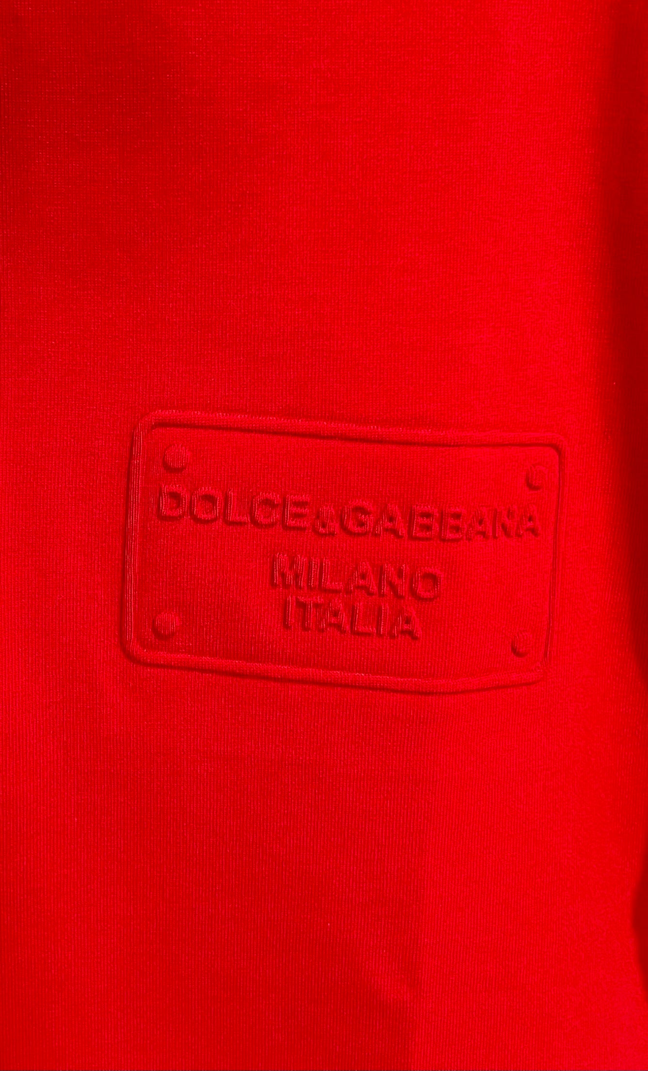 DOLCE&GABBANA 100% Algodon Rojo
