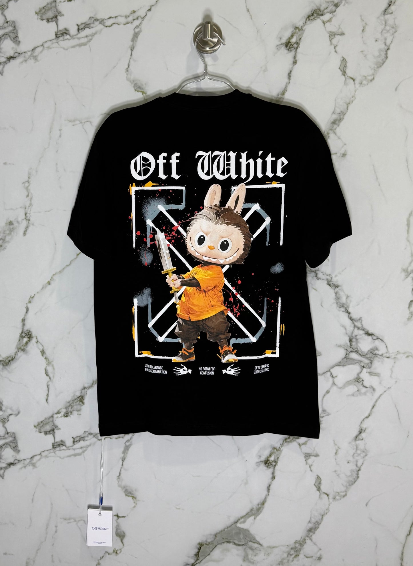 Off-White 100% Algodon Negro