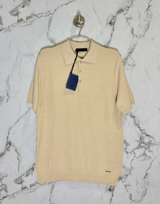 PRADA Polo Calidad Alta Beige