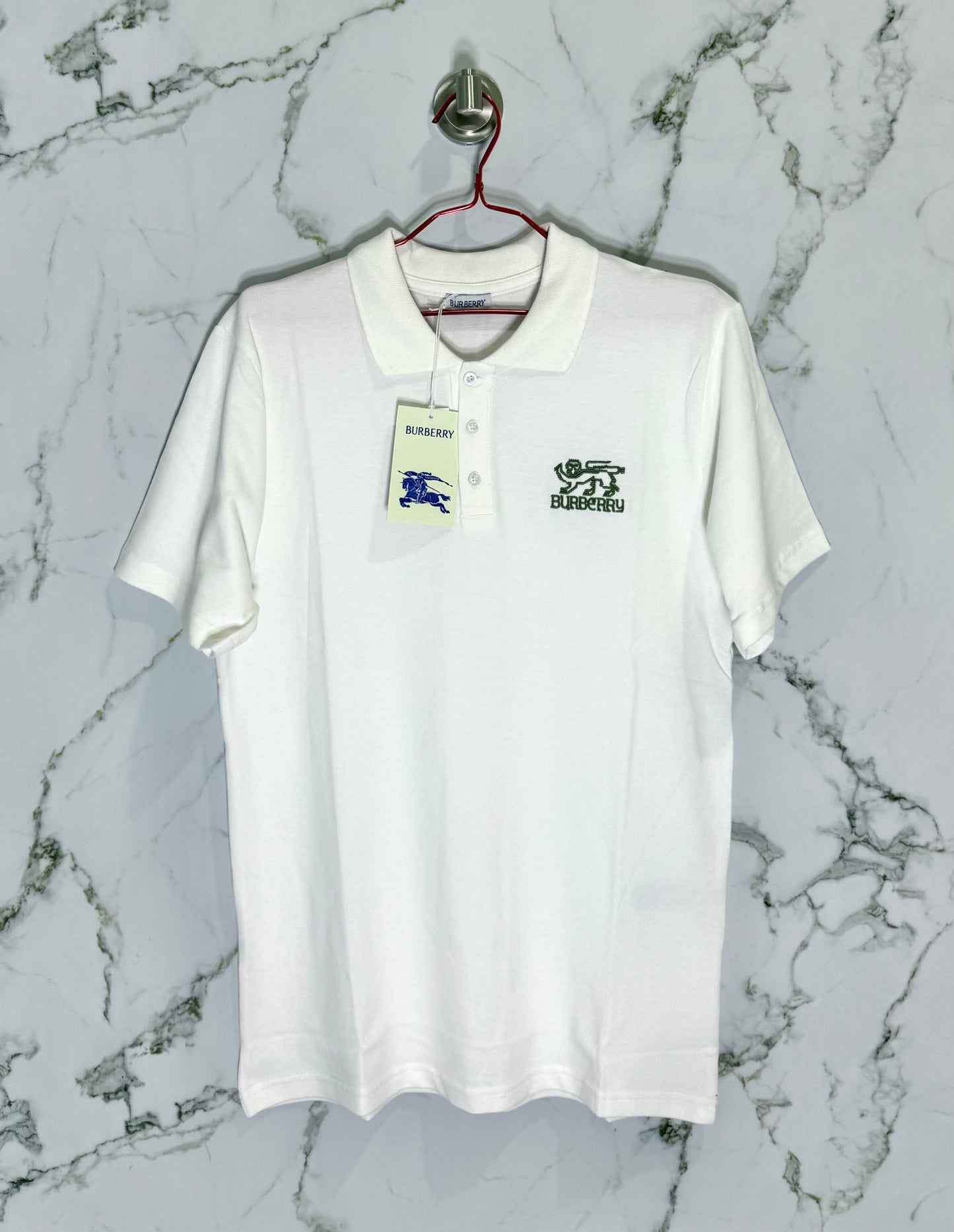 Burberry Tipo Polo Algodon Blanco