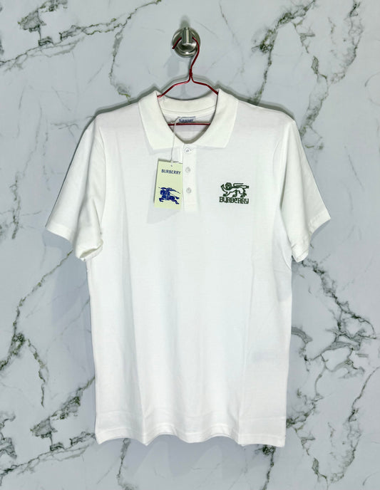Burberry Tipo Polo Algodon Blanco
