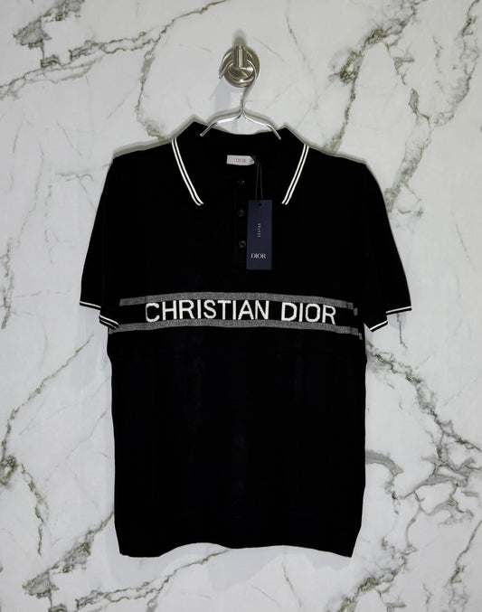DIOR Tipo Polo Algodon Negro