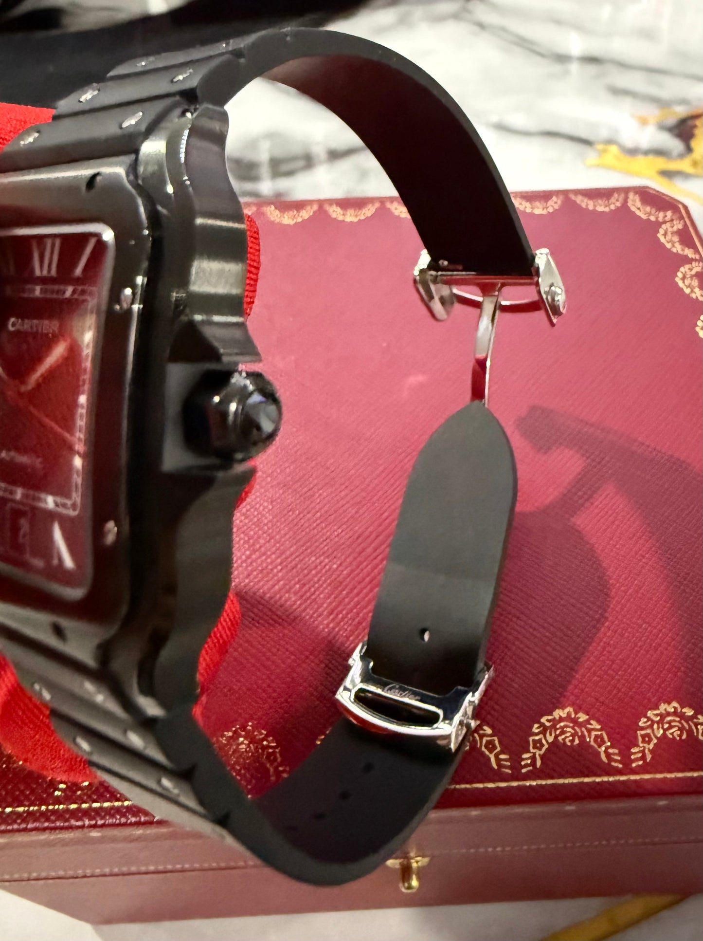 Reloj Santos de Cartier Large Black