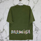 BALENCIAGA 100% Algodon Acid Wash Verde