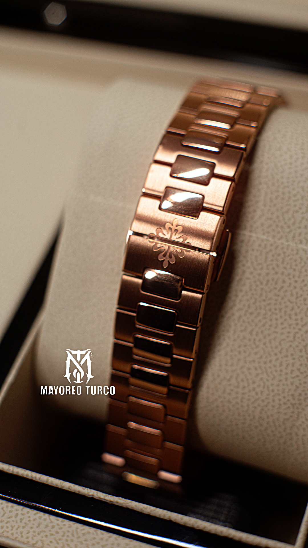 Patek Philippe Nautilus Moonphase Rose Gold Brown Dial