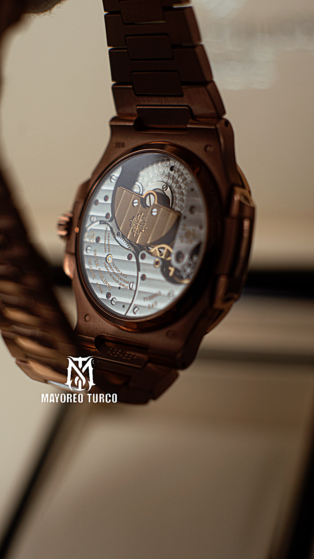 Patek Philippe Nautilus Moonphase Rose Gold Brown Dial