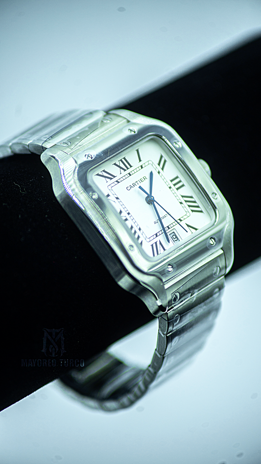 Cartier Santos de Cartier Large White Dial