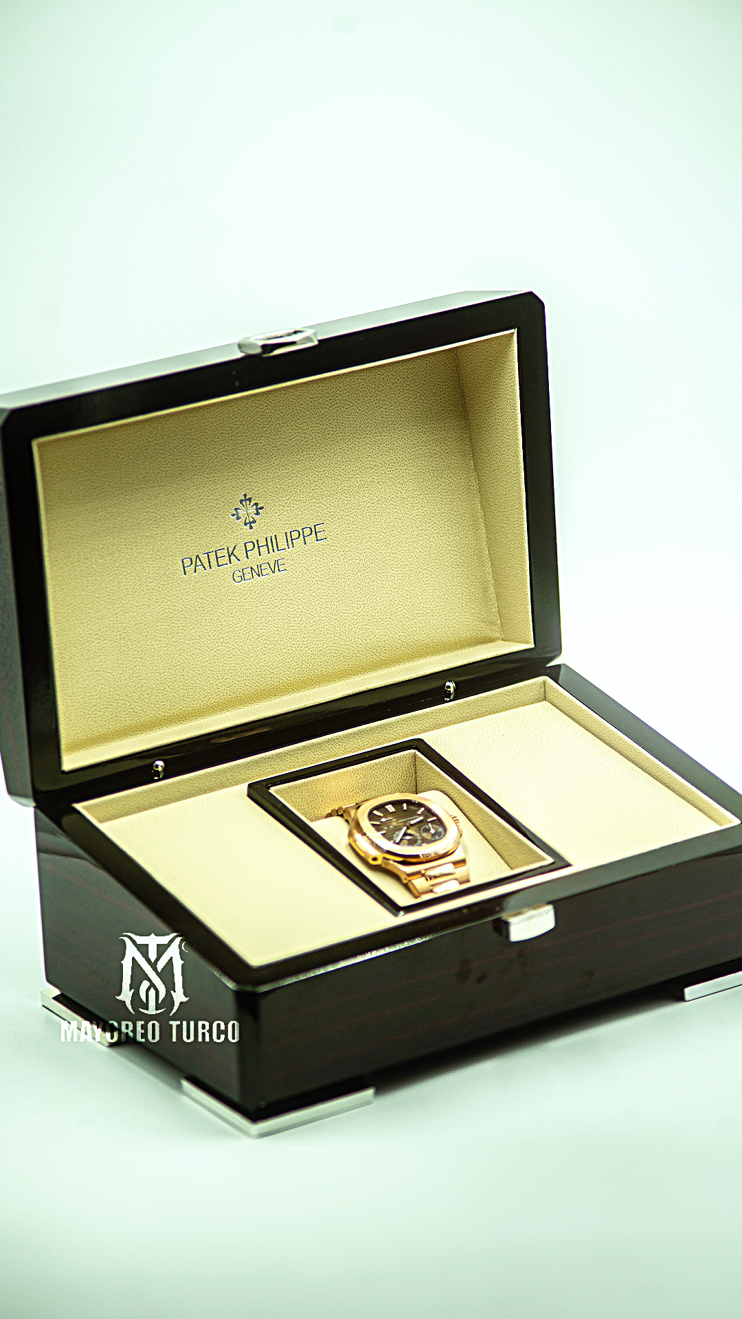 Patek Philippe Nautilus Moonphase Rose Gold Brown Dial