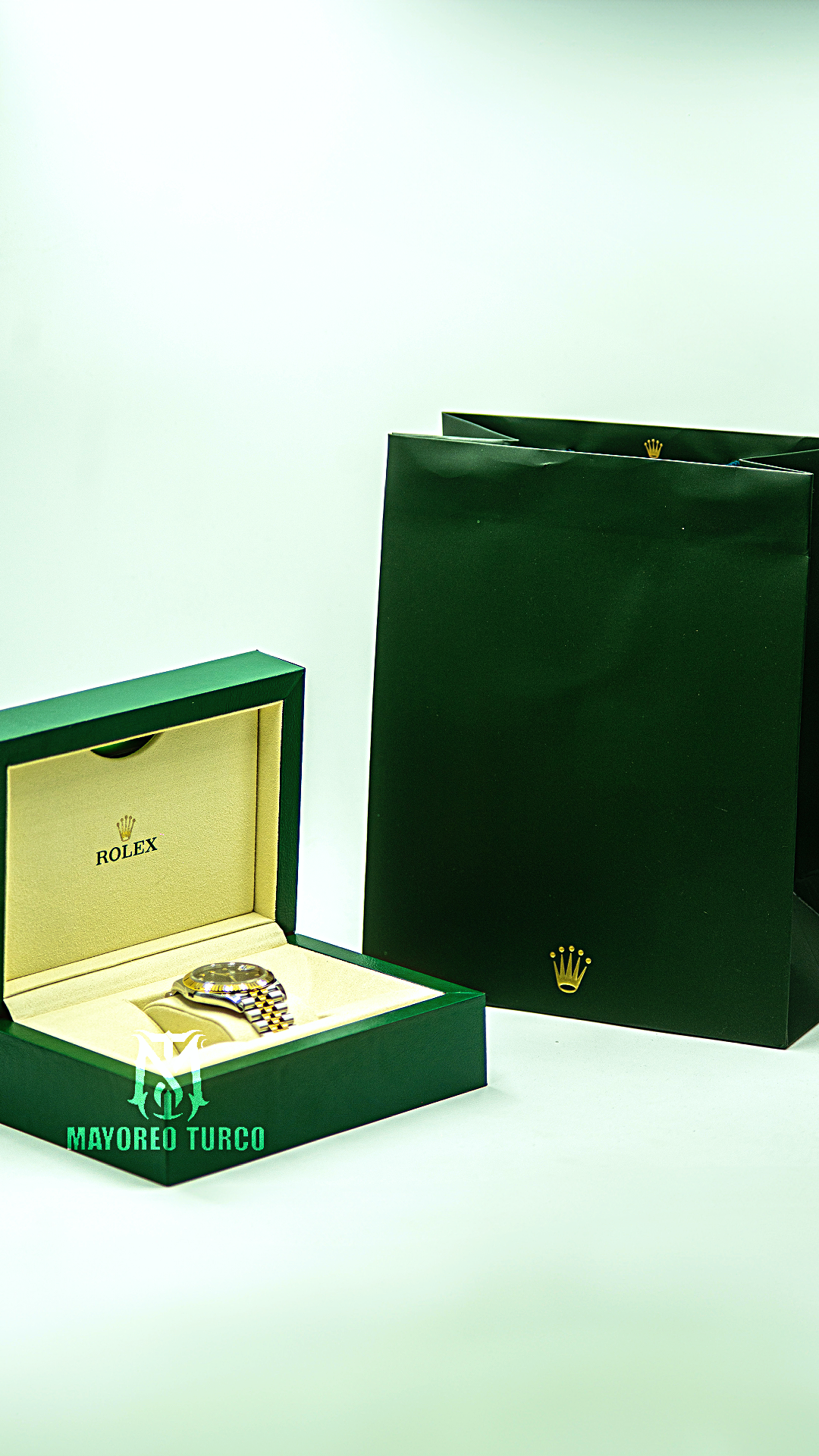 Rolex Datejust Black Dial Two Tone