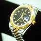 Rolex Datejust Black Dial Two Tone
