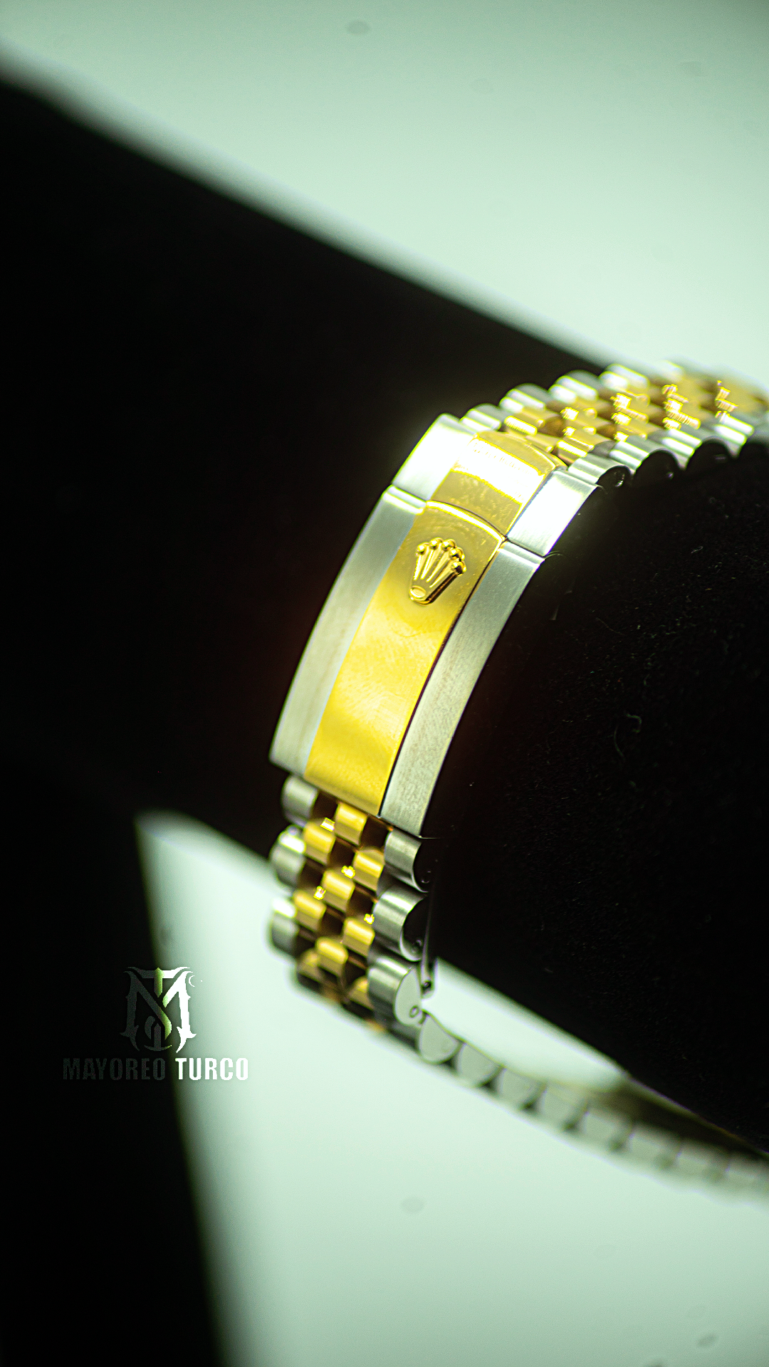Rolex Datejust Black Dial Two Tone