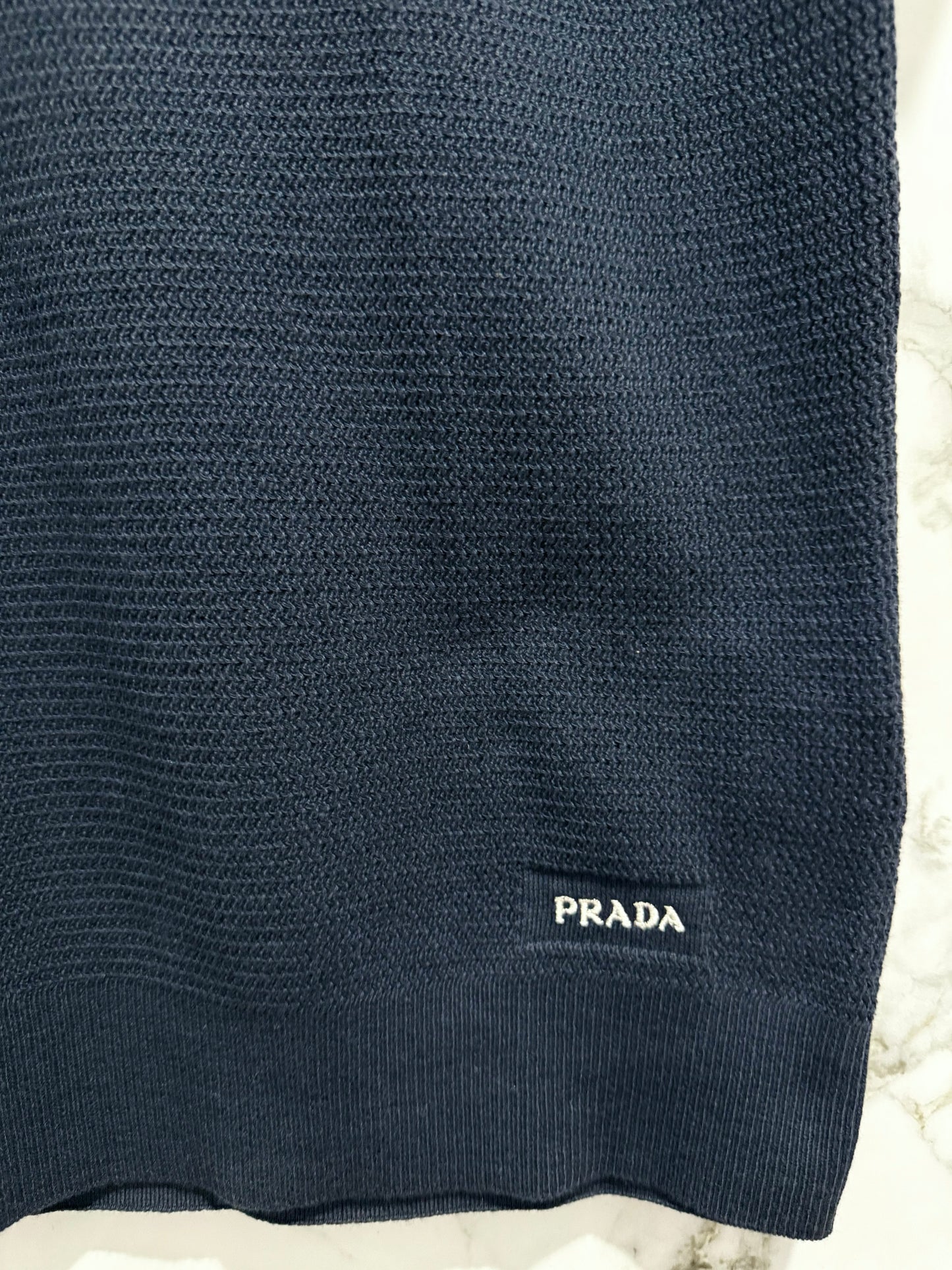 PRADA Polo Calidad Alta Azul